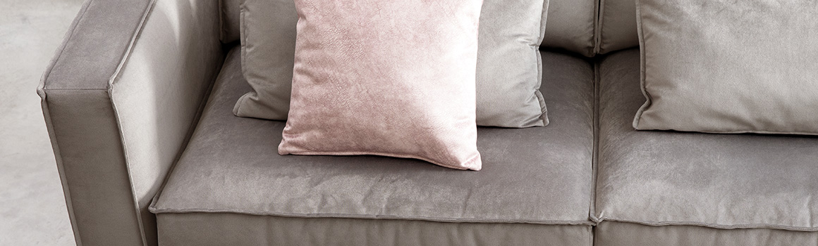 Velvet hoekbank