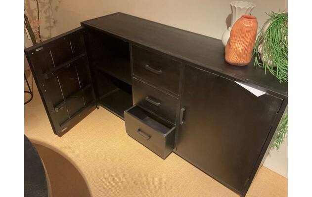 Goossens dressoir axilon peer zwart mango - 0100916680_2026-08-28-17