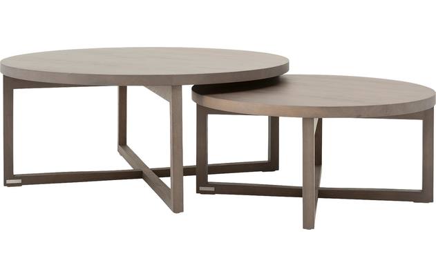 Goossens salontafel circulo donker bruin eiken - 8131148-01