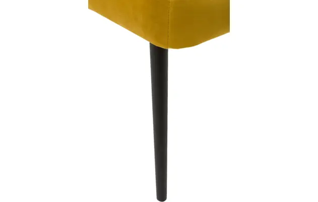 Goossens eetkamerstoel rob geel stof - 8160697-04