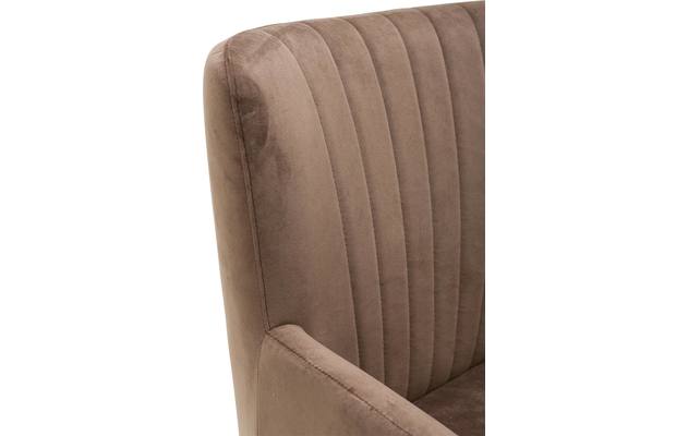 Goossens eetkamerstoel rob bruin stof - 8160699-06