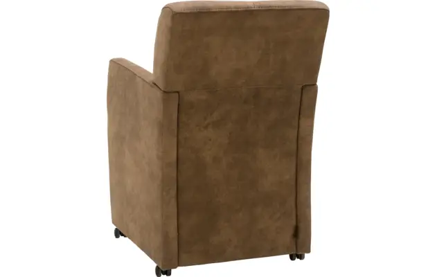 Goossens eetkamerstoel alex bruin microvezel - 8160950-032