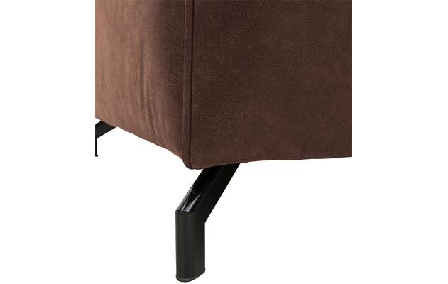 Goossens zitbank calvin bruin micro leer - 8171143-631-03