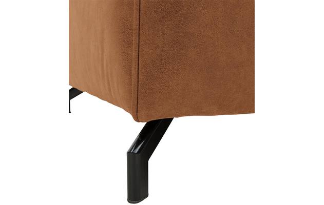 Goossens zitbank calvin bruin micro leer - 8171143-633-03