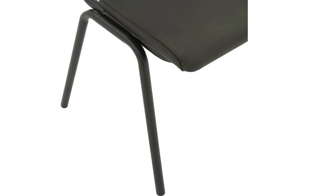 Goossens eetkamerstoel chaplin groen leer - 8181082-05