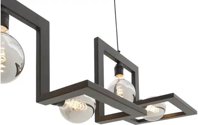 Goossens hanglamp anouk zwart metaal - 8181138-03