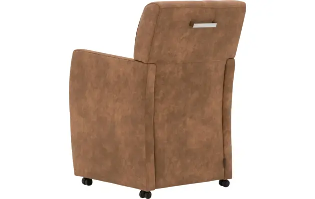 Goossens eetkamerstoel alex bruin microvezel - 8181158-04