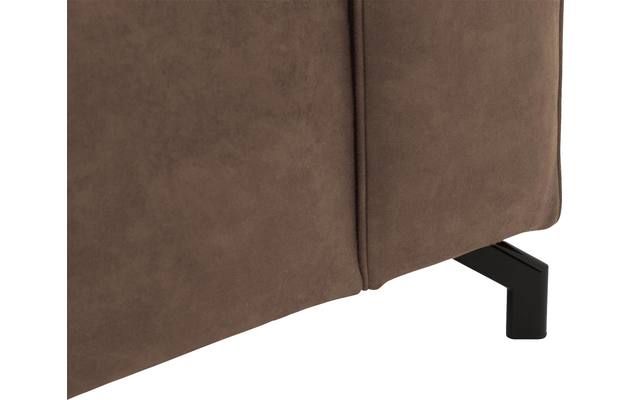 Goossens loungebank calvin bruin micro leer - 8181170-627-07-gespiegeld