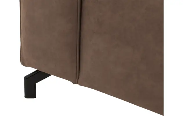 Goossens loungebank calvin bruin micro leer - 8181170-627-07