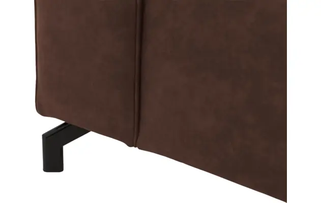 Goossens loungebank calvin bruin micro leer - 8181170-631-07