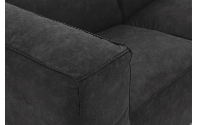 Goossens loungebank calvin grijs micro leer - 8181170-634-09