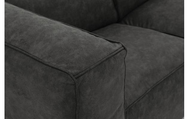 Goossens loungebank calvin grijs micro leer - 8181170-635-09