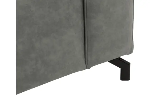 Goossens loungebank calvin grijs micro leer - 8181170-636-07-gespiegeld