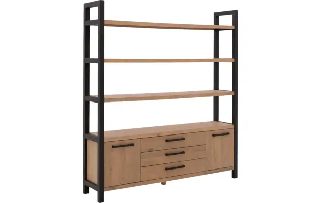 Goossens wandmeubel santos bruin eiken - 8181403-02