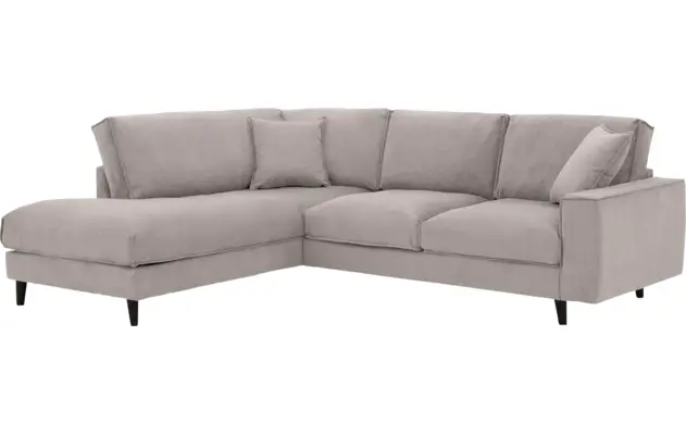 Goossens hoekbank jonas beige stof - 8181633-1459-04-gespiegeld