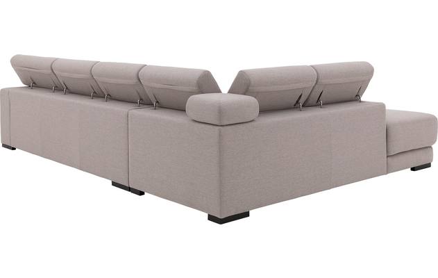 Goossens hoekbank nora grijs stof - 8190040-06
