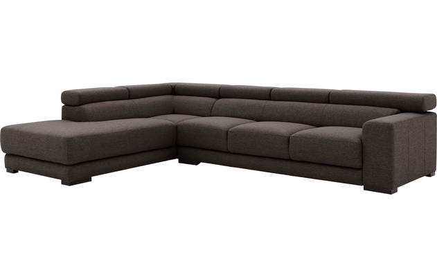 Goossens hoekbank nora bruin stof - 8190040-213-04