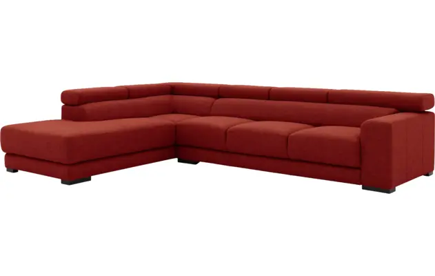 Goossens hoekbank nora rood stof - 8190040-216-04