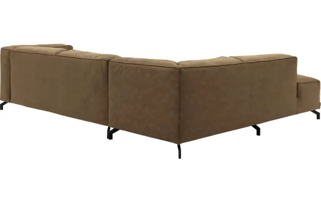 Goossens hoekbank calvin groen micro leer - 8190066-626-04