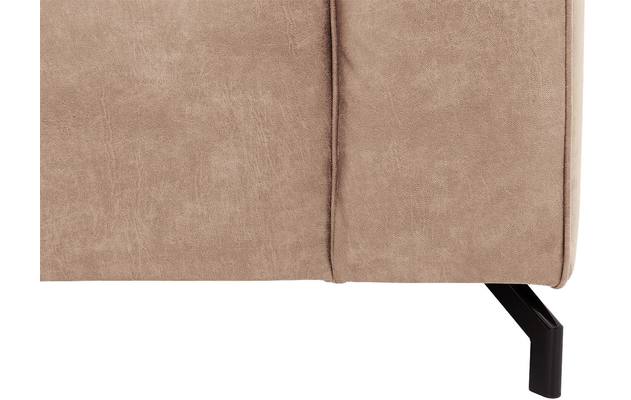 Goossens hoekbank calvin beige micro leer - 8190066-637-09