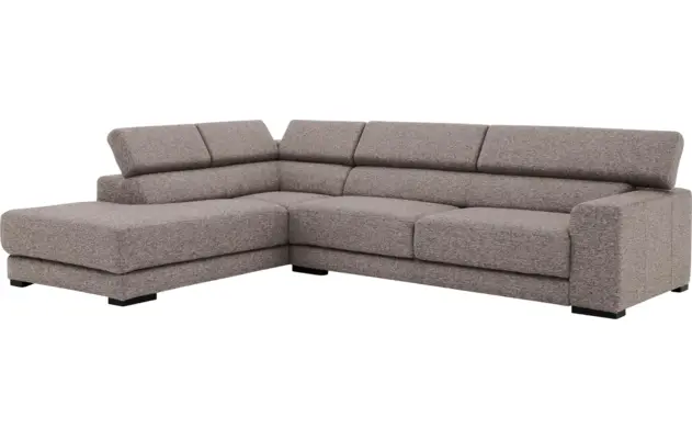 Goossens hoekbank nora grijs stof - 8190123-208-03-gespiegeld