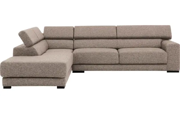 Goossens hoekbank nora beige stof - 8190123-209-02-gespiegeld