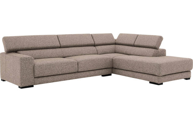 Goossens hoekbank nora beige stof - 8190123-209-03