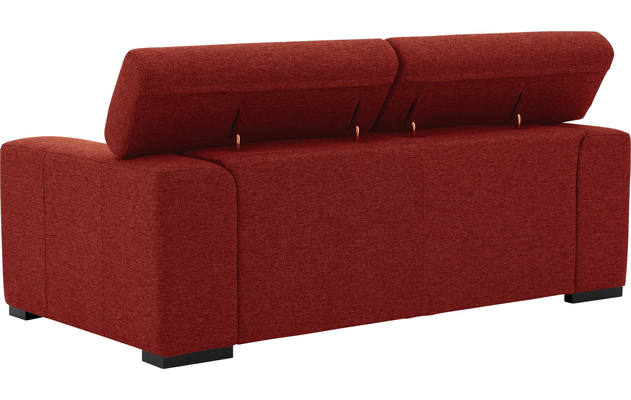 Goossens zitbank nora rood stof - 8190154-216-05