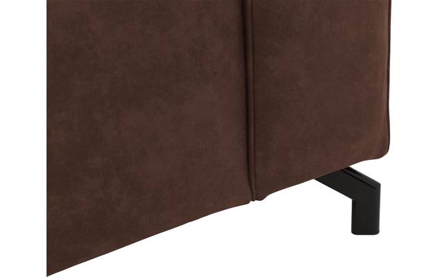 Goossens loungebank calvin bruin micro leer - 8190319-631-07-gespiegeld