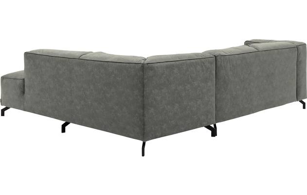 Goossens hoekbank calvin grijs micro leer - 8190320-636-04-gespiegeld