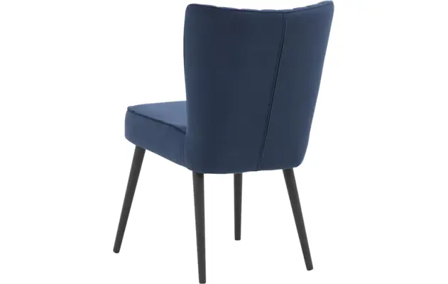Goossens eetkamerstoel rob blauw stof - 8190375-03