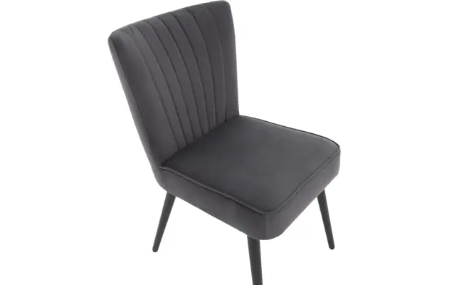 Goossens eetkamerstoel rob grijs stof - 8190377-06