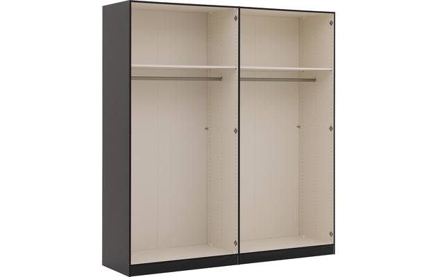 Goossens kledingkast easy storage ddk zwart hoogwaardig meubelplaat - 8190405-10