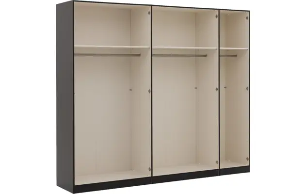 Goossens kledingkast easy storage ddk zwart hoogwaardig meubelplaat - 8190411-12