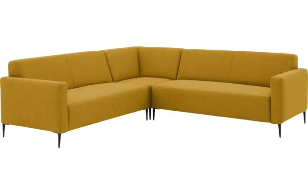 Goossens hoekbank key west geel stof - 8190592-372-02