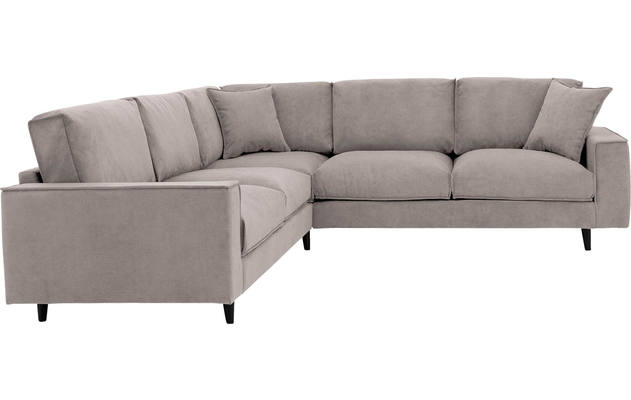 Goossens hoekbank jonas beige stof - 8190594-1459-08-gespiegeld