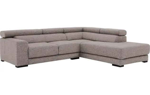 Goossens hoekbank nora grijs stof - 8190707-208-04