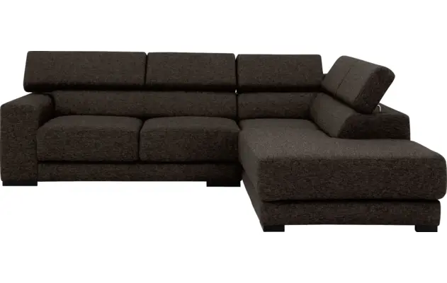 Goossens hoekbank nora bruin stof - 8190707-213-02