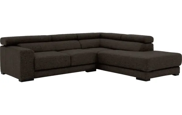 Goossens hoekbank nora bruin stof - 8190707-213-04