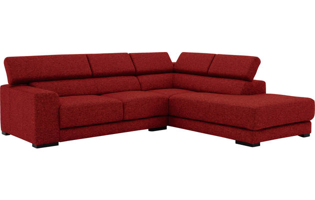 Goossens hoekbank nora rood stof - 8190707-216-03