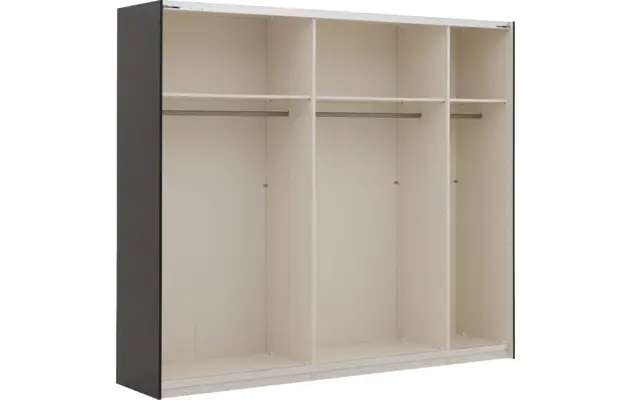 Goossens kledingkast easy storage sdk zwart hoogwaardig meubelplaat - 8190737-06