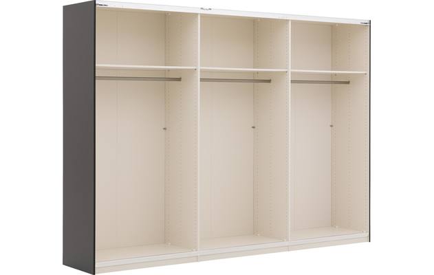 Goossens kledingkast easy storage sdk zwart hoogwaardig meubelplaat - 8190765-04