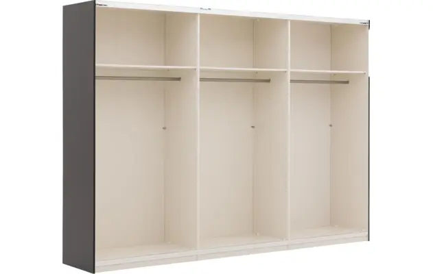 Goossens kledingkast easy storage sdk zwart hoogwaardig meubelplaat - 8190765-04