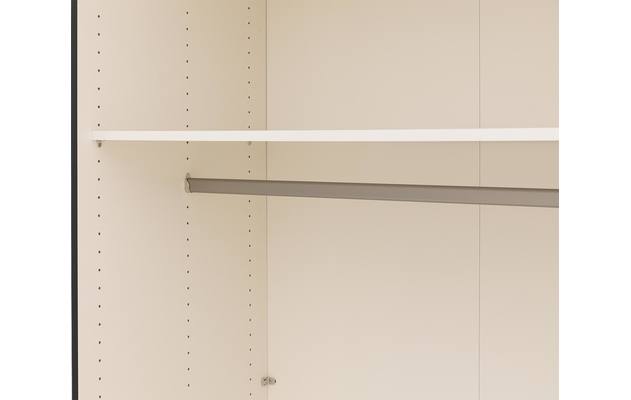 Goossens kledingkast easy storage sdk zwart hoogwaardig meubelplaat - 8190765-05