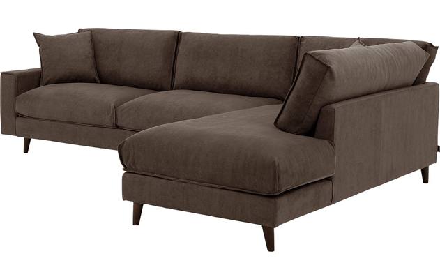Goossens hoekbank jonas grijs stof - 8191185-1458-03