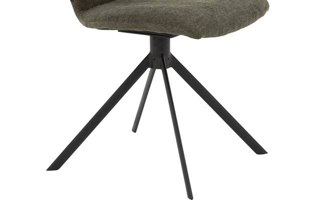Goossens eetkamerstoel hera groen stof - 8193207-05