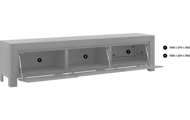Goossens tv meubel clear wit eiken - 8194068-goossens-clear-tv-meubel-eiken-donker-bruin-50