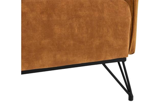 Goossens basic fauteuil lygo geel stof - 8194143-06