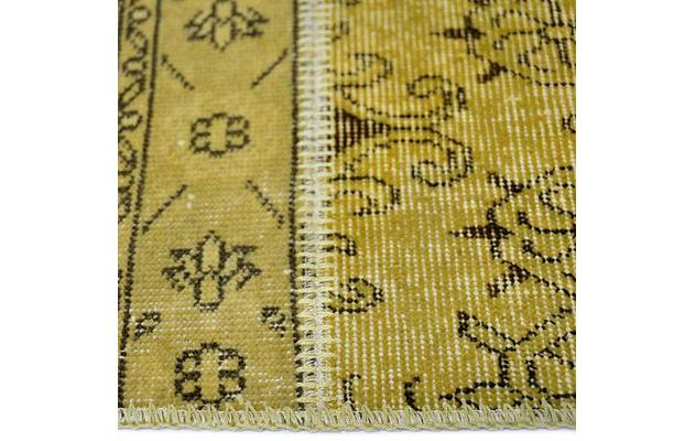Goossens eco vloerkleed lancet geel wol - 8194359-05