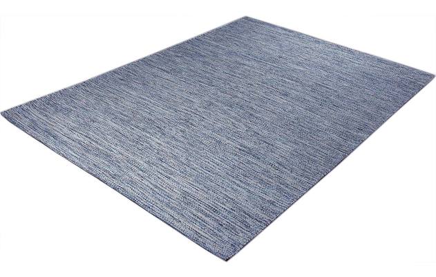 Goossens basic vloerkleed tealo blauw katoen - 8194387-02